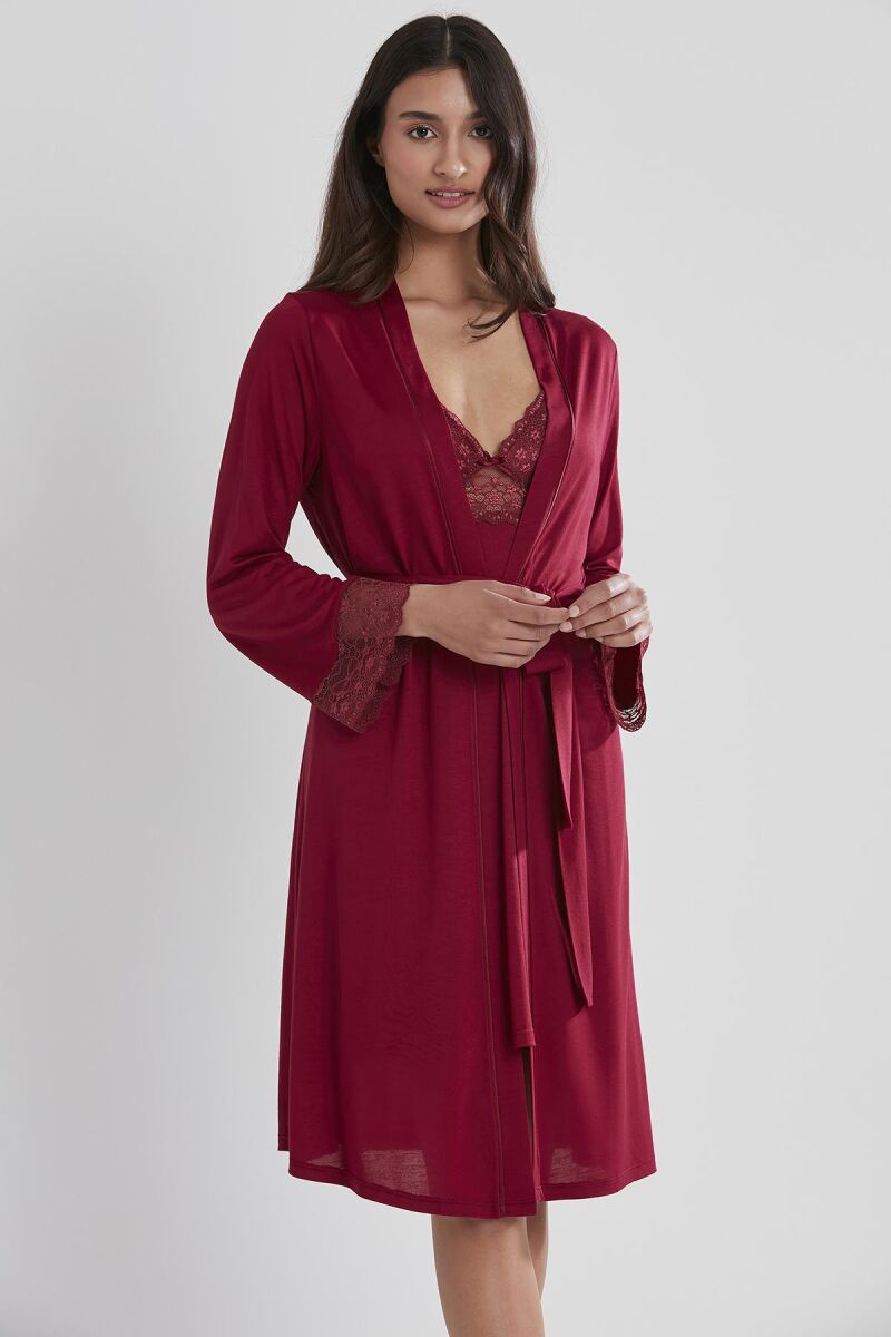 Penye Altılı Gelin Çeyiz Seti - 5025 Bordo