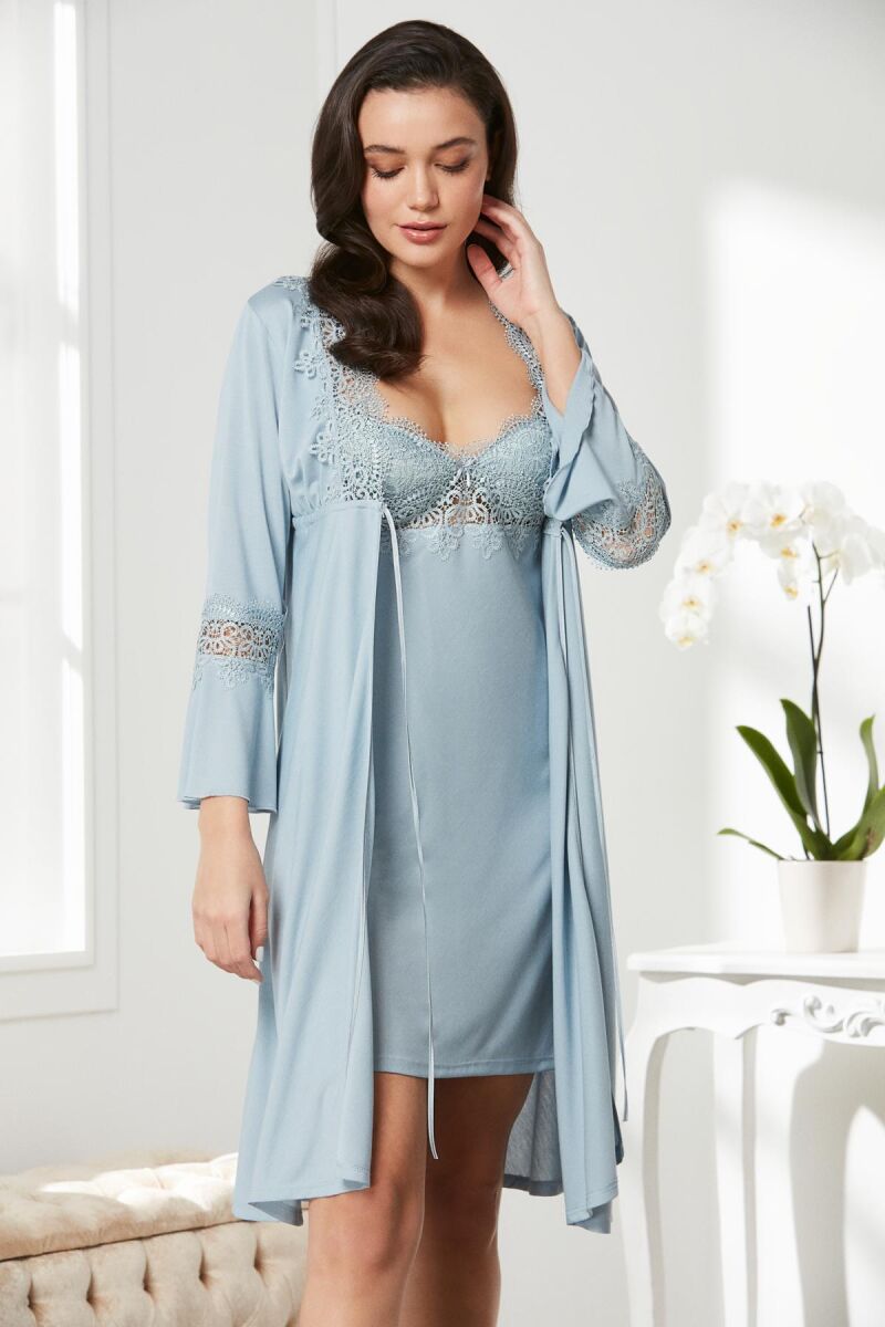 Penye Altılı Gelin Çeyiz Seti - 5325 Mist