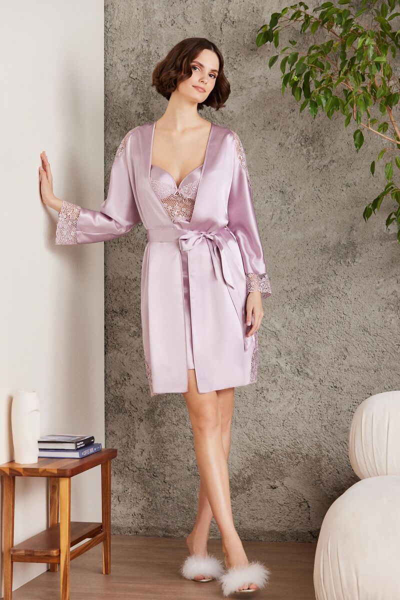 Saten Altılı Gelin Çeyiz Seti - 6000 Rose