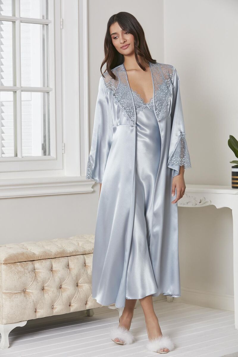Saten Altılı Gelin Çeyiz Seti - 6425 Mist